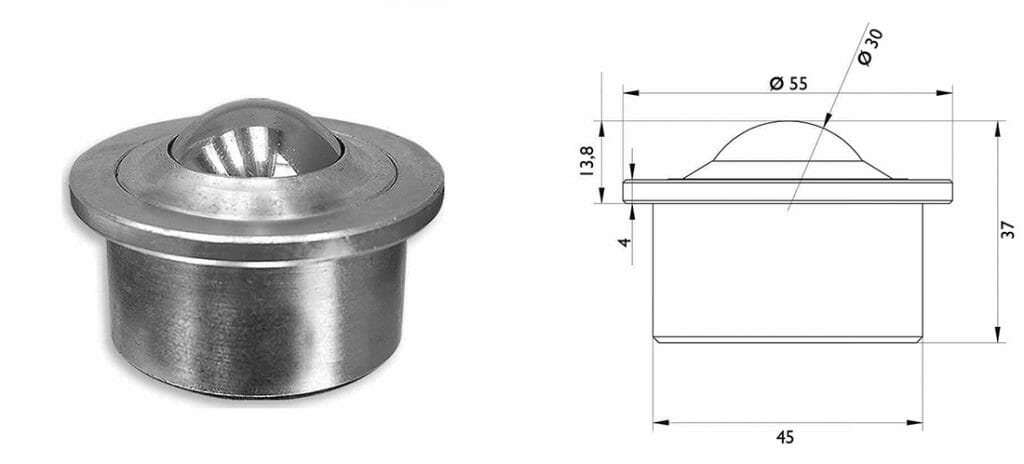 Esfera Transferidora 449 esfera transferidora 449 com medidas 1024x464 - Esfera Transferidora 449
