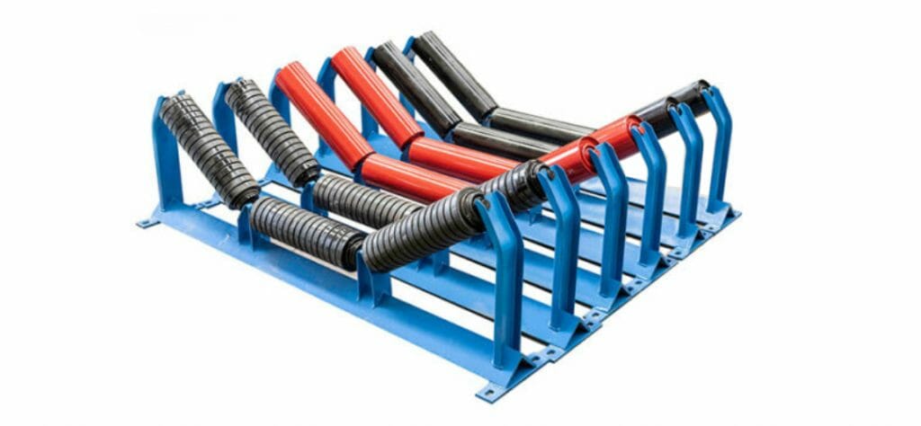 Cavaletes de Carga para Roletes cavalete de carga para esteira transportadora 1 1024x474 - Cavaletes de Carga para Roletes