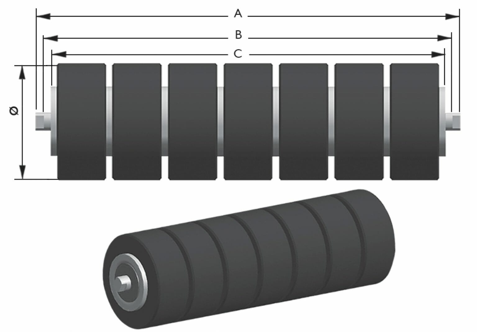 Rolete De Impacto Para Correia Transportadora - IPC Industrial